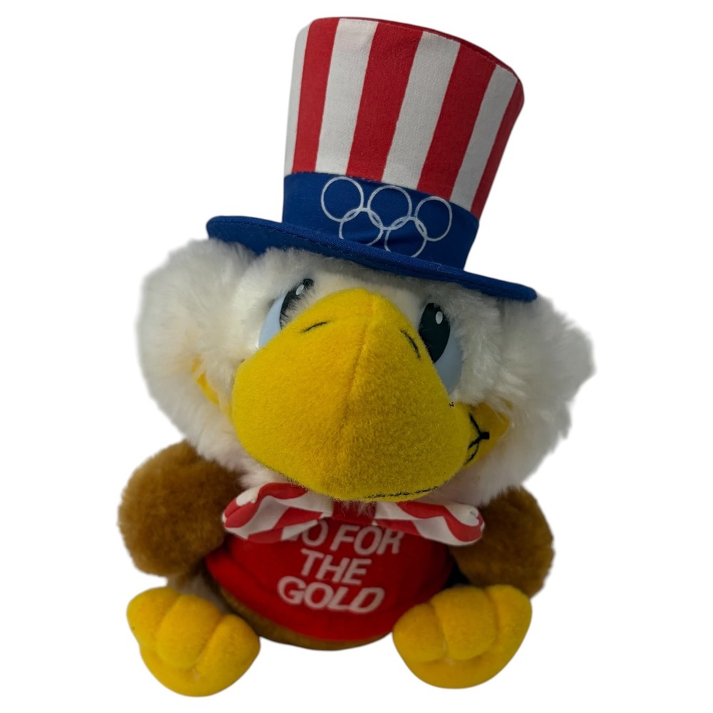 Vintage 1984 Sam Olympic Eagle Plush Applause LA Olympics Go For The Gold